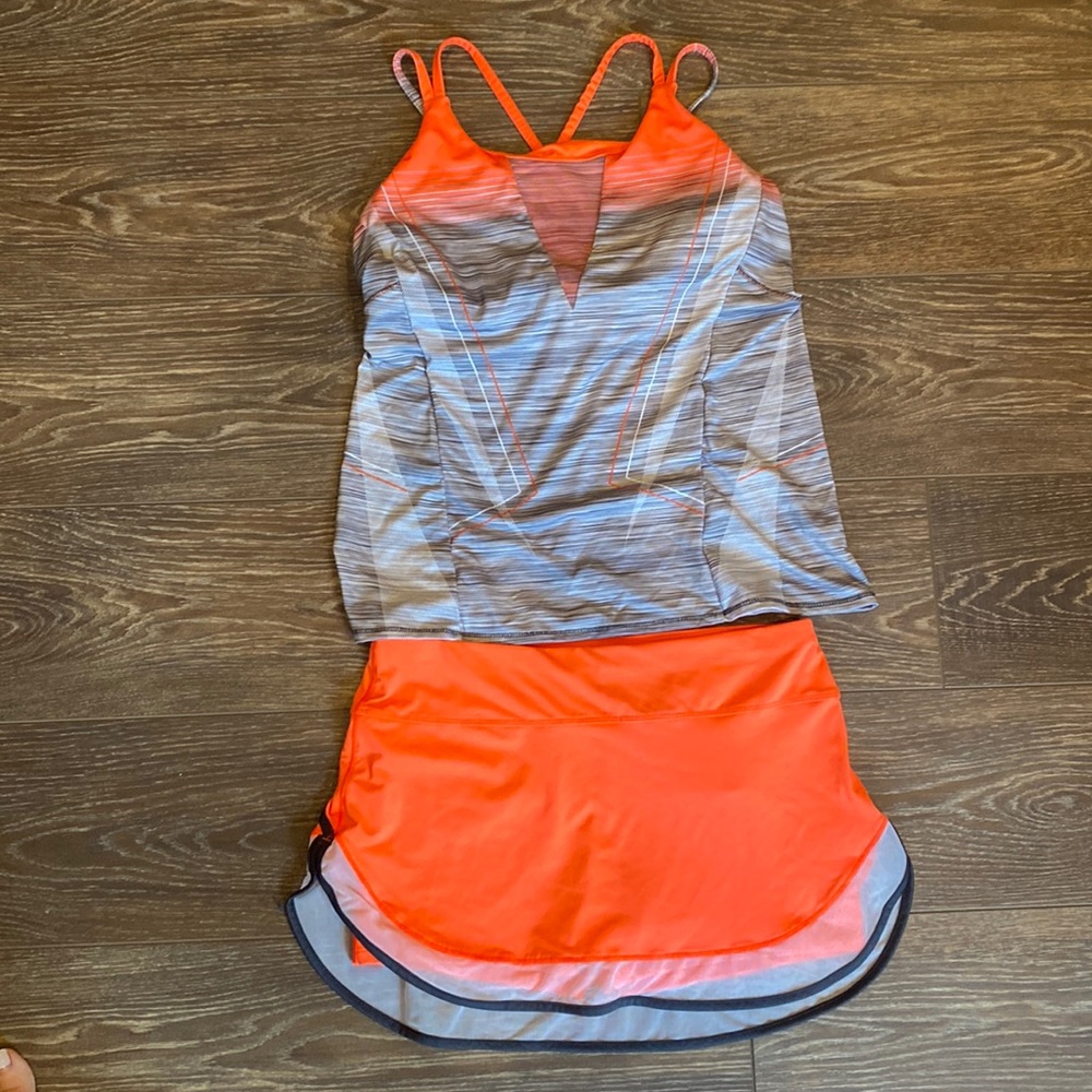 Lucky In Love size M outfit.  Includes top & skirt (shorts underneath).  EC